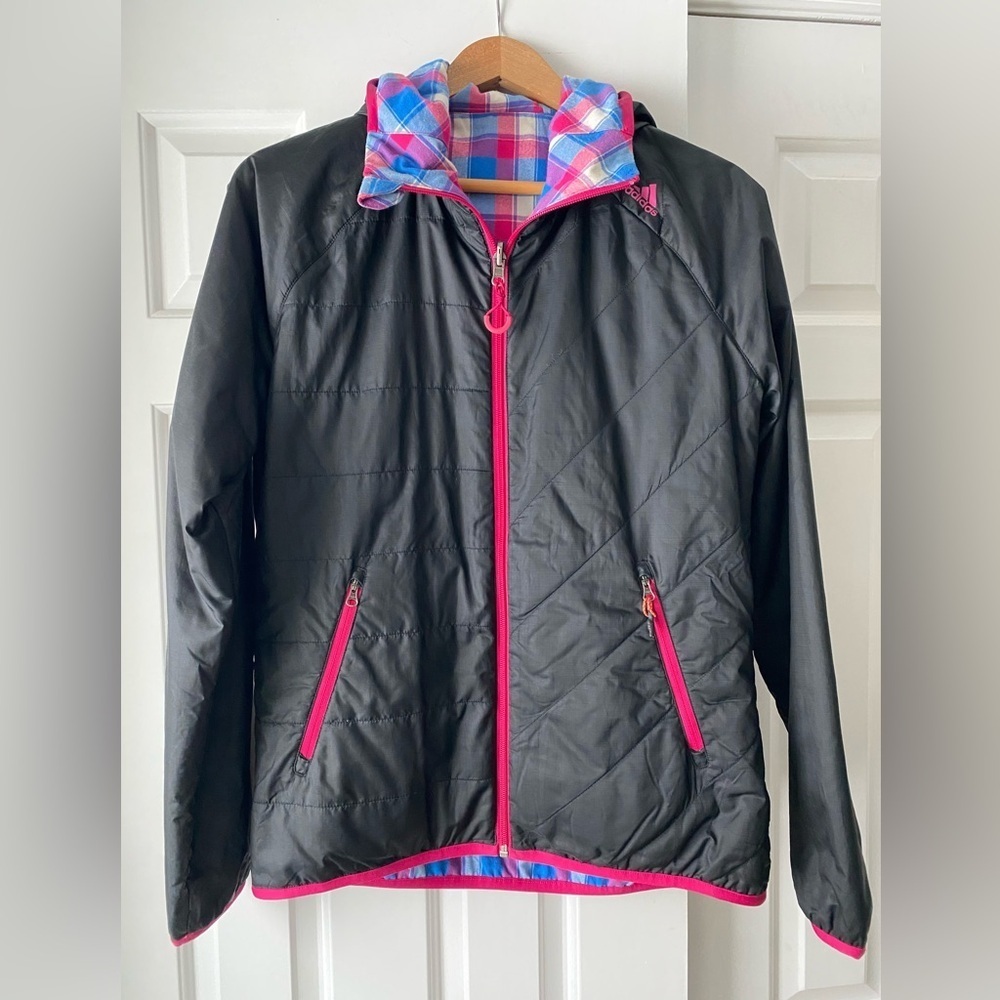 Adidas women’s reversible athletic jacket. Size M